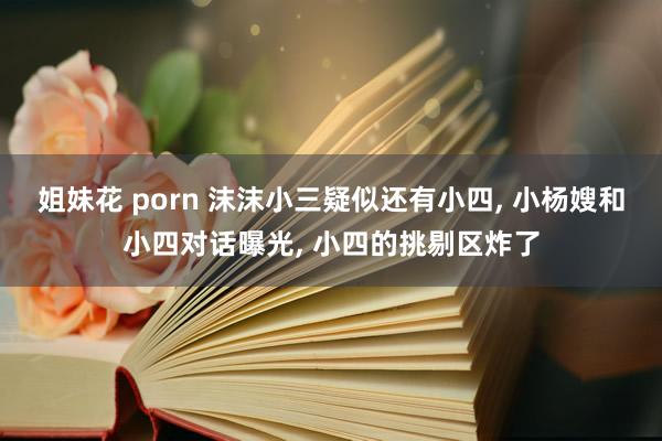 姐妹花 porn 沫沫小三疑似还有小四， 小杨嫂和小四对话曝光， 小四的挑剔区炸了