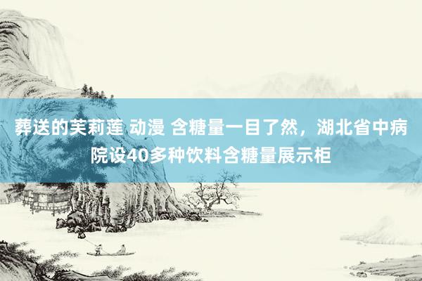 葬送的芙莉莲 动漫 含糖量一目了然，湖北省中病院设40多种饮料含糖量展示柜