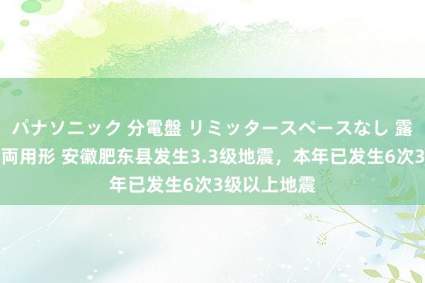 パナソニック 分電盤 リミッタースペースなし 露出・半埋込両用形 安徽肥东县发生3.3级地震，本年已发生6次3级以上地震