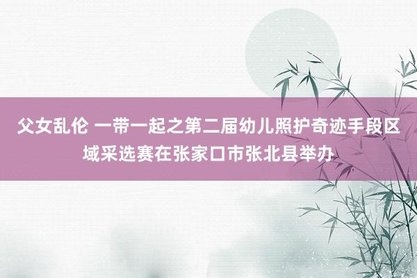 父女乱伦 一带一起之第二届幼儿照护奇迹手段区域采选赛在张家口市张北县举办