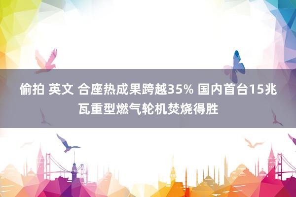 偷拍 英文 合座热成果跨越35% 国内首台15兆瓦重型燃气轮机焚烧得胜