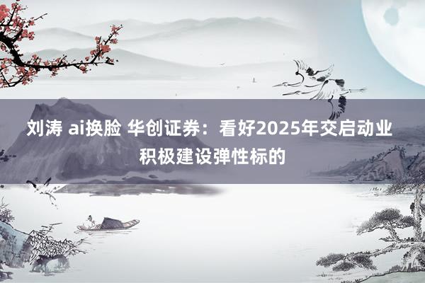 刘涛 ai换脸 华创证券：看好2025年交启动业 积极建设弹性标的